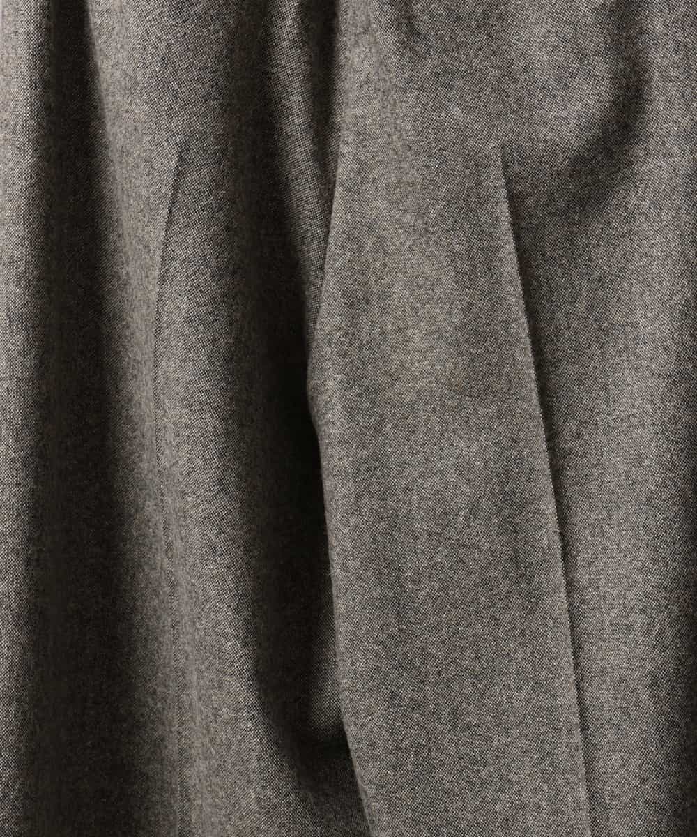 FMLAG42280 MICHEL KLEIN(ミッシェルクラン) ウール混ツイードワイドパンツ ダークグレー