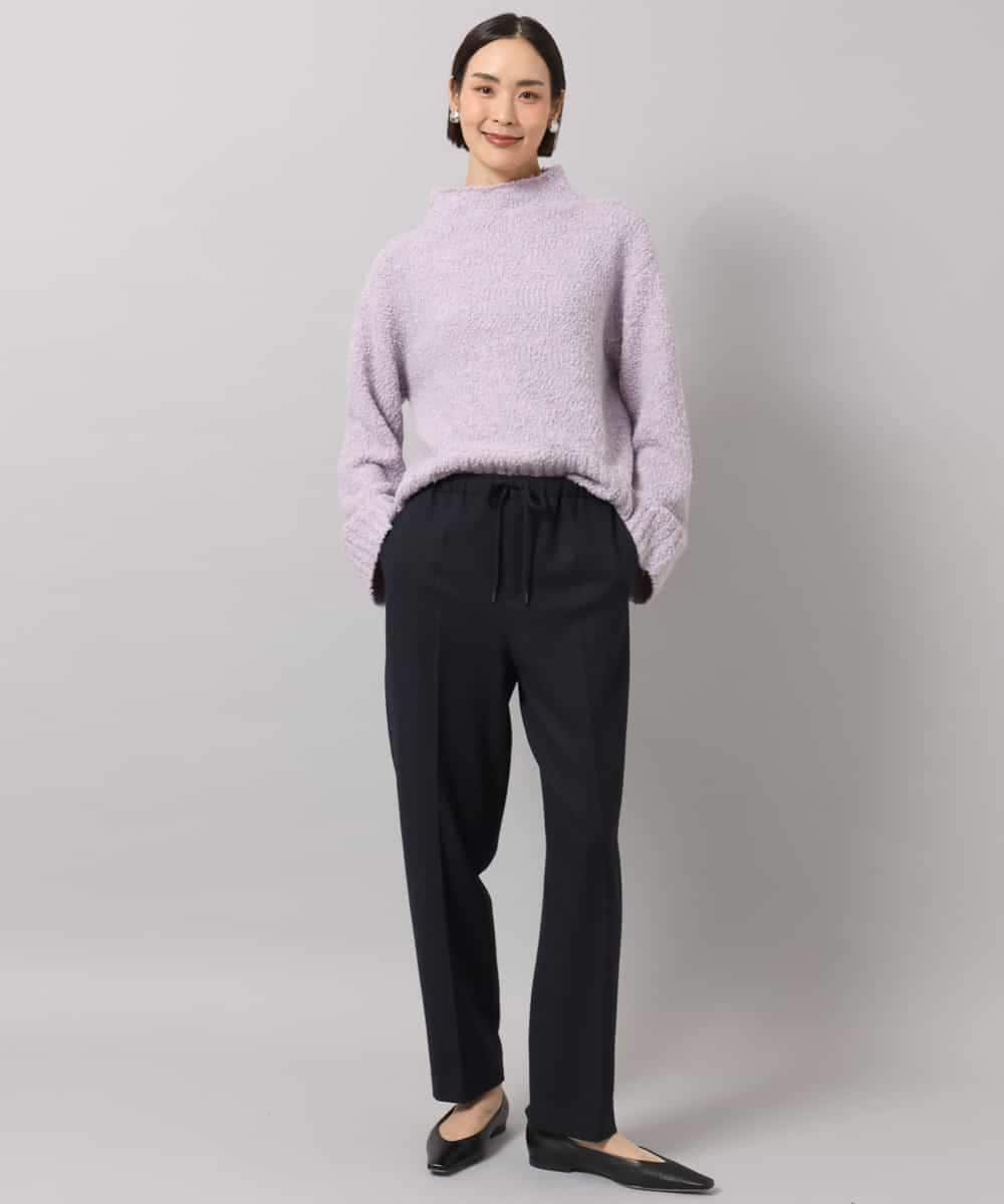FMLAG50260 MICHEL KLEIN(ミッシェルクラン) 両面起毛テーパードパンツ ダークグレー