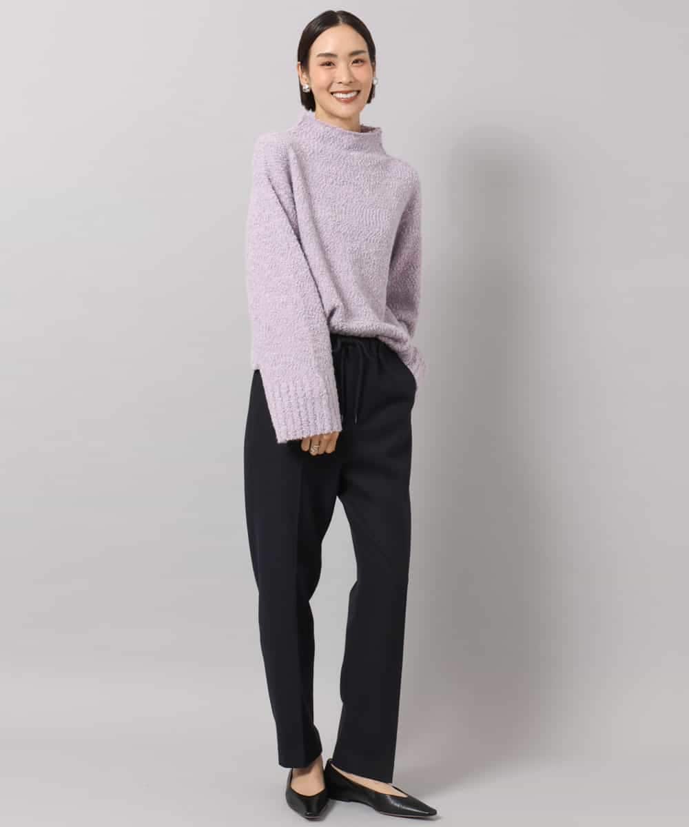 FMLAG50260 MICHEL KLEIN(ミッシェルクラン) 両面起毛テーパードパンツ ダークグレー