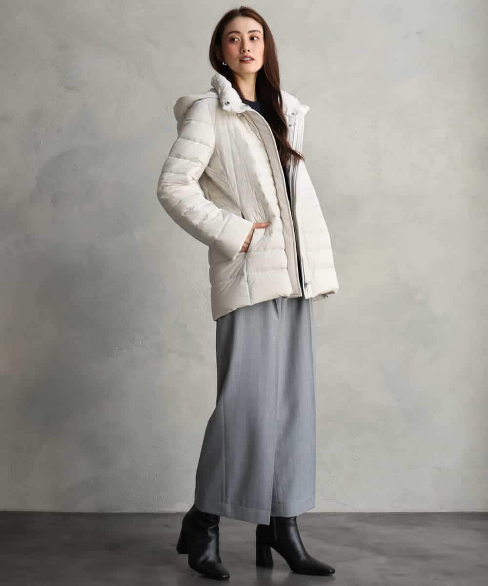 FMLAG51270 MICHEL KLEIN(ミッシェルクラン) パイピングワイドパンツ ブラウン