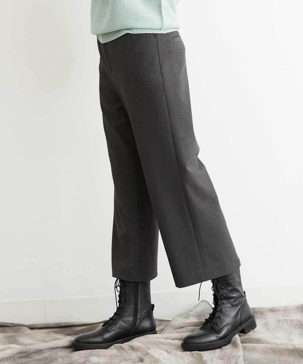 Michel Klein ミッシェルクラン 機能性素材 洗える 裏起毛ワイドクロップドパンツ イトキンオンラインストア Michel Klein ミッシェルクラン 機能性素材 洗える 裏起毛ワイドクロップドパンツ イトキンオンラインストア