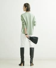 FMLAT43230 MICHEL KLEIN(ミッシェルクラン) [4サイズ展開]裏起毛ストレッチデニム（ホワイト） ホワイト(90)