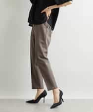 FMLAV09200 MICHEL KLEIN(ミッシェルクラン) ストレッチテーパードパンツ(裏地なし) モカ(87)