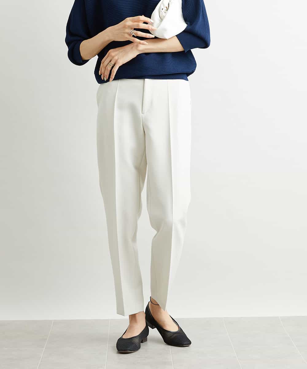 FMLAV09200 MICHEL KLEIN ストレッチテーパードパンツ(裏地なし)