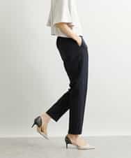 FMLAV09200 MICHEL KLEIN(ミッシェルクラン) ストレッチテーパードパンツ(裏地なし) ブラック(94)