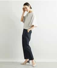 FMLAV09200 MICHEL KLEIN(ミッシェルクラン) ストレッチテーパードパンツ(裏地なし) ブラック(94)
