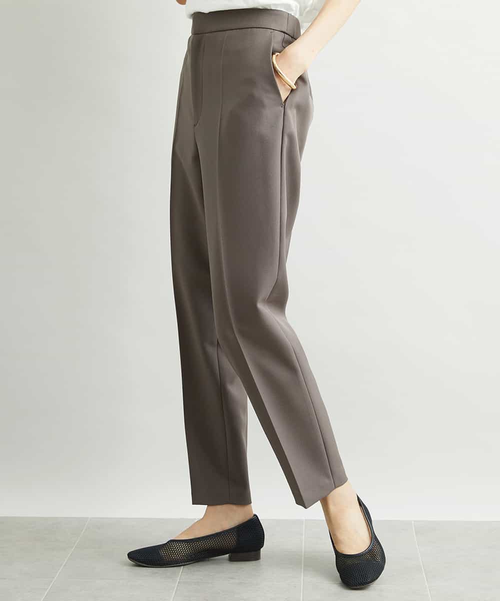 FMLAV09200 MICHEL KLEIN(ミッシェルクラン) ストレッチテーパードパンツ(裏地なし) ブラック(94)