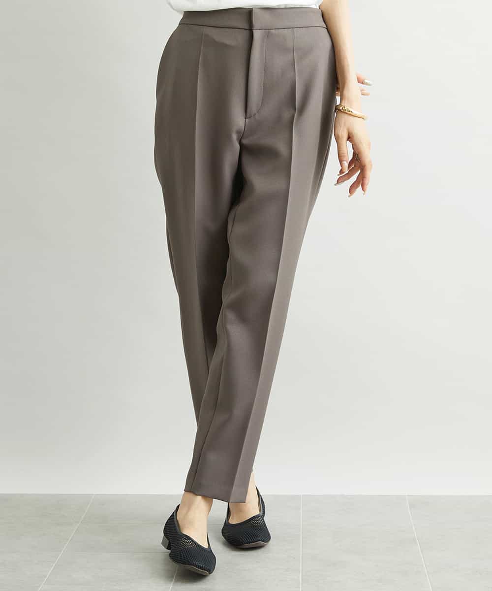 FMLAV09200 MICHEL KLEIN(ミッシェルクラン) ストレッチテーパードパンツ(裏地なし) ブラック(94)
