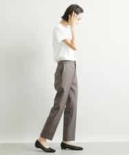 FMLAV09200 MICHEL KLEIN(ミッシェルクラン) ストレッチテーパードパンツ(裏地なし) ブラック(94)
