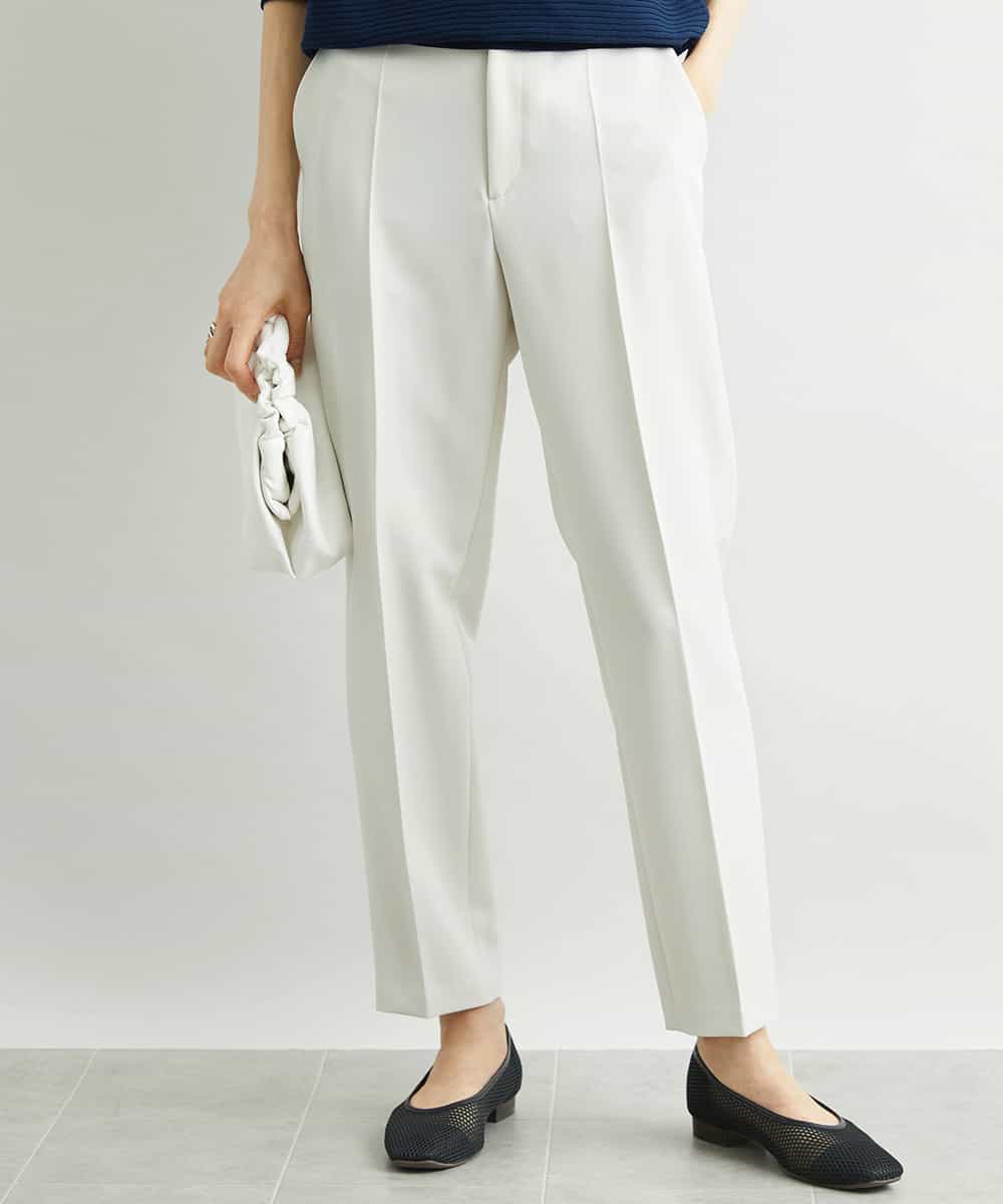 FMLAV09200 MICHEL KLEIN(ミッシェルクラン) ストレッチテーパードパンツ(裏地なし) ブラック(94)