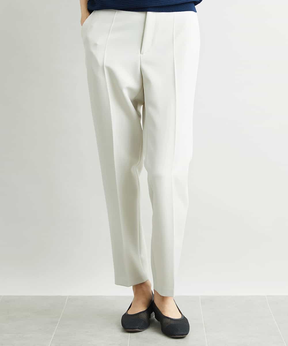 FMLAV09200 MICHEL KLEIN(ミッシェルクラン) ストレッチテーパードパンツ(裏地なし) ブラック(94)