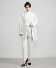 FMLAV09200 MICHEL KLEIN(ミッシェルクラン) ストレッチテーパードパンツ(裏地なし) ブラック(94)