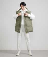 FMLAV09200 MICHEL KLEIN(ミッシェルクラン) ストレッチテーパードパンツ(裏地なし) ブラック(94)