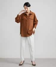 FMLAV09200 MICHEL KLEIN(ミッシェルクラン) ストレッチテーパードパンツ(裏地なし) ブラック(94)