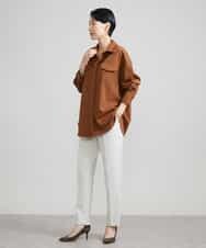 FMLAV09200 MICHEL KLEIN(ミッシェルクラン) ストレッチテーパードパンツ(裏地なし) ブラック(94)