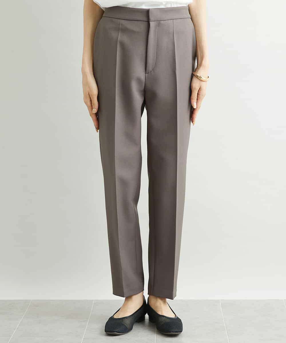 FMLAV09200 MICHEL KLEIN(ミッシェルクラン) ストレッチテーパードパンツ(裏地なし) ブラック(94)
