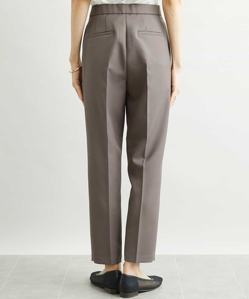 FMLAV09200 MICHEL KLEIN(ミッシェルクラン) ストレッチテーパードパンツ(裏地なし) ブラック(94)