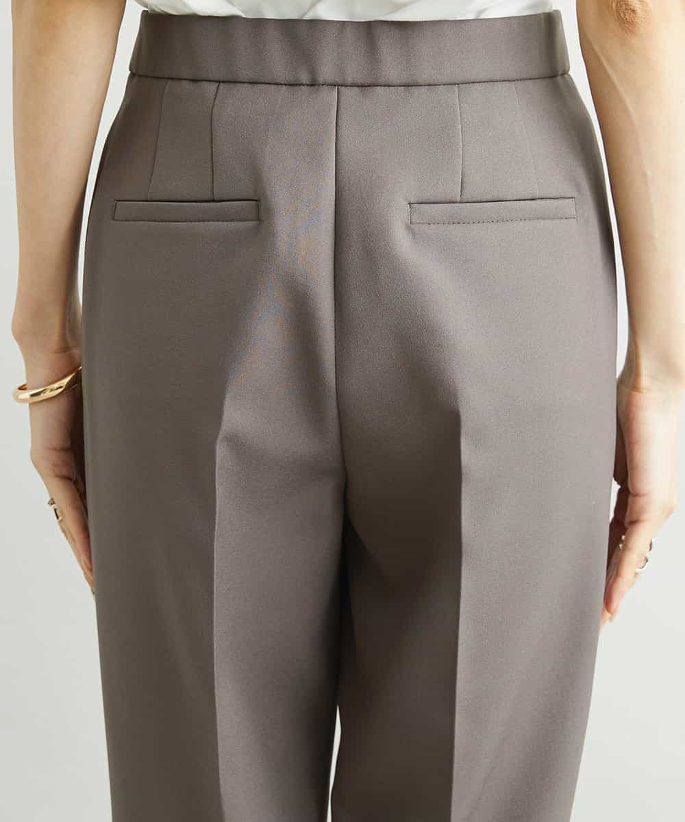 FMLAV09200 MICHEL KLEIN(ミッシェルクラン) ストレッチテーパードパンツ(裏地なし) ブラック(94)