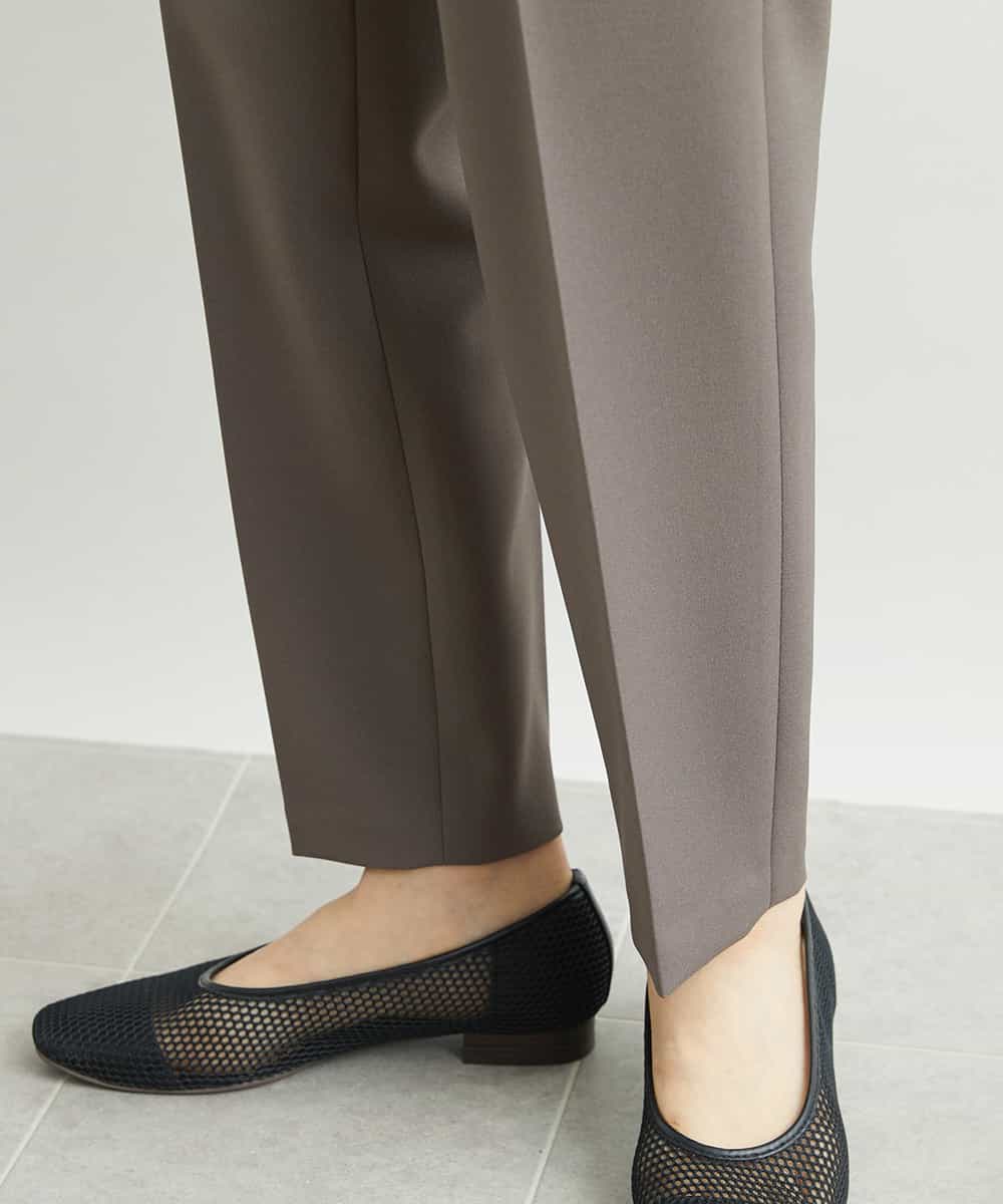 FMLAV09200 MICHEL KLEIN(ミッシェルクラン) ストレッチテーパードパンツ(裏地なし) ブラック(94)