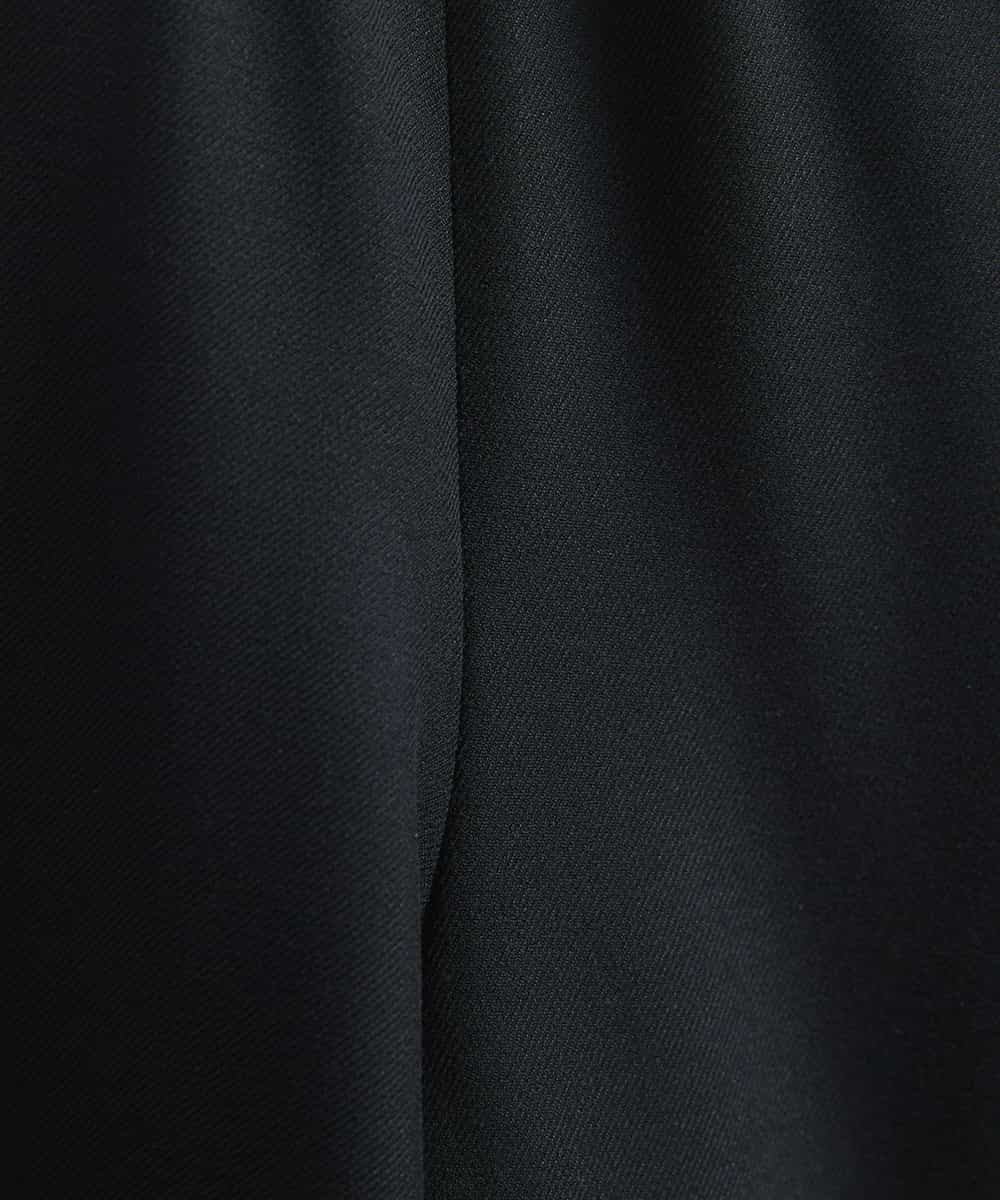 FMLAV10180 MICHEL KLEIN(ミッシェルクラン) [新色追加]ストレッチワイドパンツ(裏地なし/長め) ブラック(94)