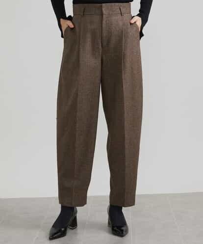FMLAV36230 MICHEL KLEIN ツイードガンクラブバレルパンツ