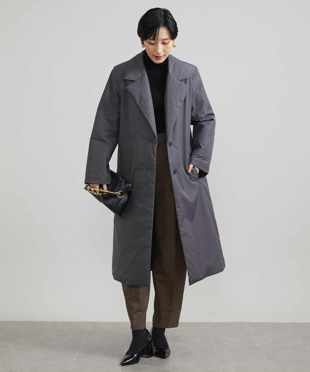 FMLAV36230 MICHEL KLEIN(ミッシェルクラン) ツイードガンクラブバレルパンツ ブラウン系(83)