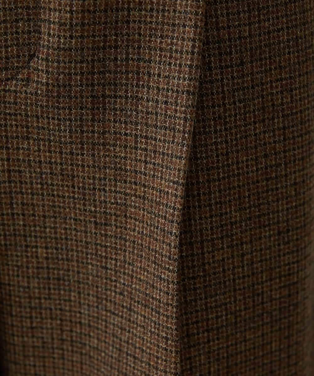 FMLAV36230 MICHEL KLEIN(ミッシェルクラン) ツイードガンクラブバレルパンツ ブラウン系(83)