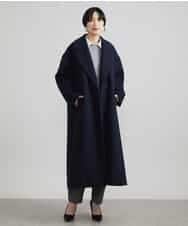 FMLAV37200 MICHEL KLEIN(ミッシェルクラン) メランジツイルバレルパンツ ダークグレー(93)