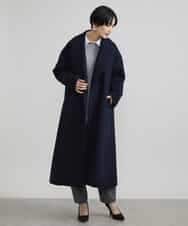 FMLAV37200 MICHEL KLEIN(ミッシェルクラン) メランジツイルバレルパンツ ダークグレー(93)