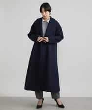 FMLAV37200 MICHEL KLEIN(ミッシェルクラン) メランジツイルバレルパンツ ダークグレー(93)