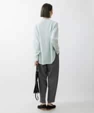 FMLAV37200 MICHEL KLEIN(ミッシェルクラン) メランジツイルバレルパンツ ダークグレー(93)