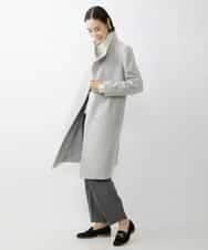 FMLAV37200 MICHEL KLEIN(ミッシェルクラン) メランジツイルバレルパンツ ダークグレー(93)