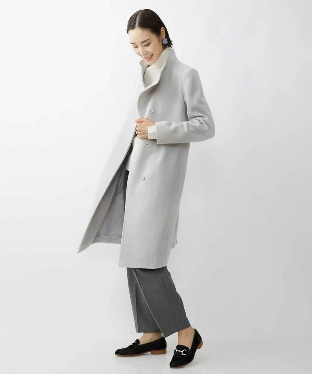 FMLAV37200 MICHEL KLEIN(ミッシェルクラン) メランジツイルバレルパンツ ダークグレー(93)