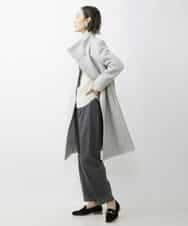 FMLAV37200 MICHEL KLEIN(ミッシェルクラン) メランジツイルバレルパンツ ダークグレー(93)