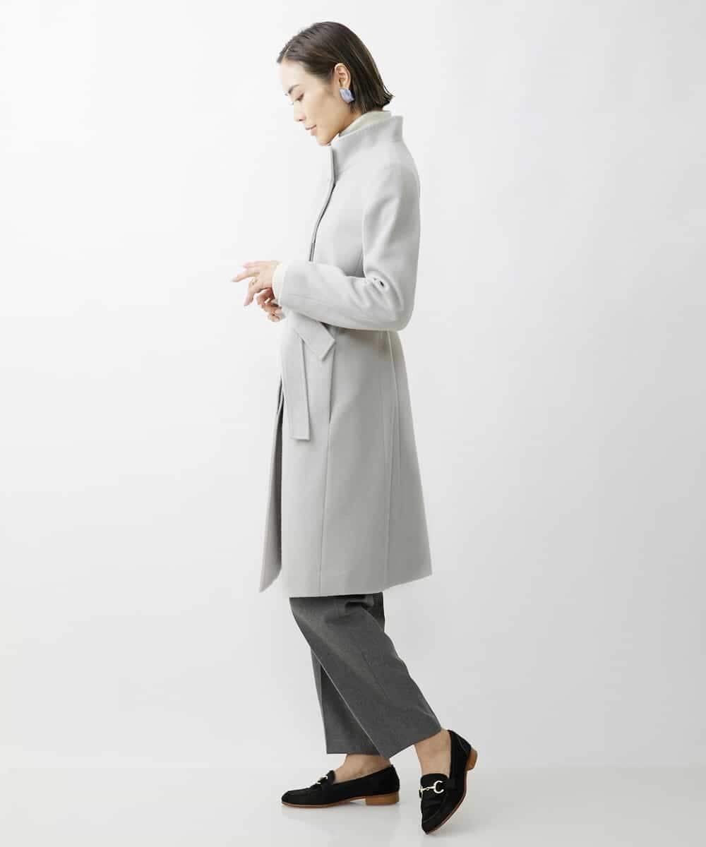 FMLAV37200 MICHEL KLEIN(ミッシェルクラン) メランジツイルバレルパンツ ダークグレー(93)
