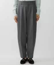 FMLAV37200 MICHEL KLEIN(ミッシェルクラン) メランジツイルバレルパンツ ダークグレー(93)