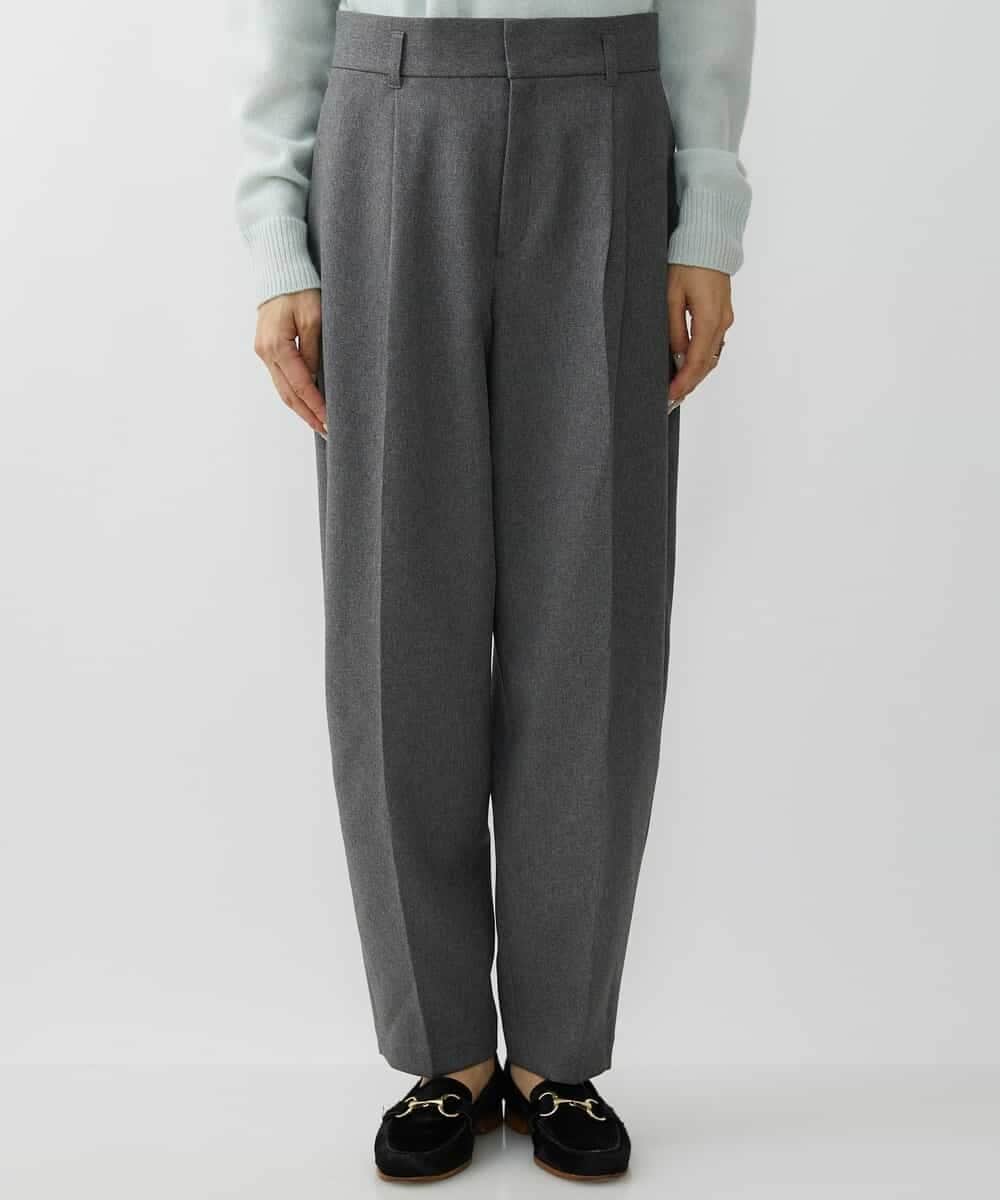 FMLAV37200 MICHEL KLEIN(ミッシェルクラン) メランジツイルバレルパンツ ダークグレー(93)