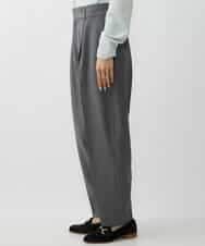 FMLAV37200 MICHEL KLEIN(ミッシェルクラン) メランジツイルバレルパンツ ダークグレー(93)