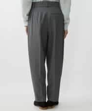 FMLAV37200 MICHEL KLEIN(ミッシェルクラン) メランジツイルバレルパンツ ダークグレー(93)