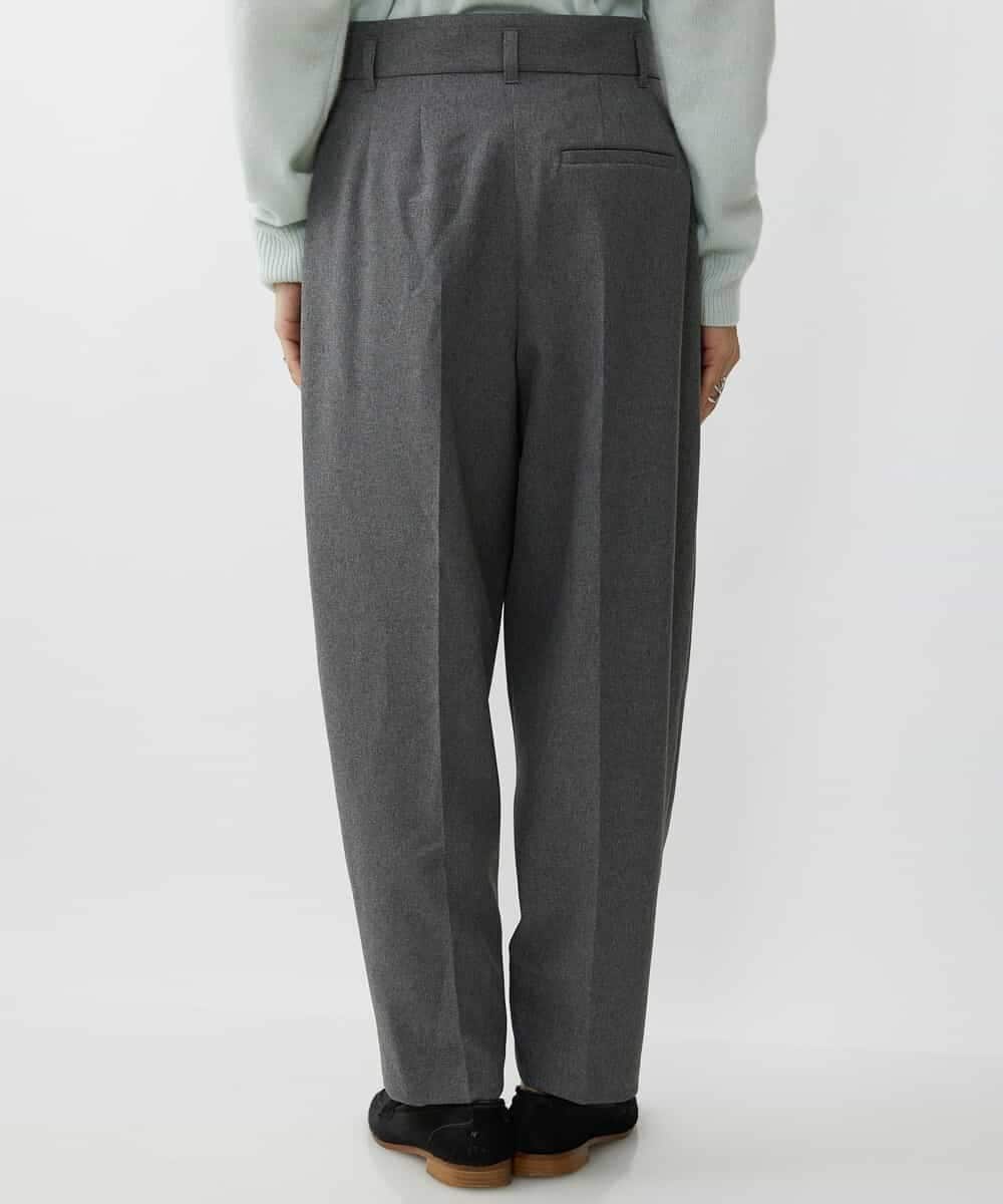FMLAV37200 MICHEL KLEIN(ミッシェルクラン) メランジツイルバレルパンツ ダークグレー(93)