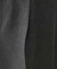 FMLAV37200 MICHEL KLEIN(ミッシェルクラン) メランジツイルバレルパンツ ダークグレー(93)