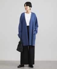 FMLAV39230 MICHEL KLEIN(ミッシェルクラン) 2WAYストレッチハイウエストバレルパンツ スミクロ(94)