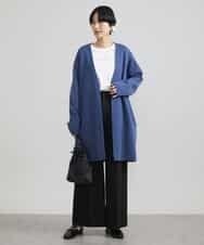 FMLAV39230 MICHEL KLEIN(ミッシェルクラン) 2WAYストレッチハイウエストバレルパンツ スミクロ(94)