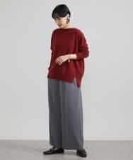 FMLAV39230 MICHEL KLEIN(ミッシェルクラン) 2WAYストレッチハイウエストバレルパンツ スミクロ(94)