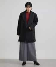 FMLAV39230 MICHEL KLEIN(ミッシェルクラン) 2WAYストレッチハイウエストバレルパンツ スミクロ(94)