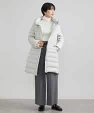 FMLAV39230 MICHEL KLEIN(ミッシェルクラン) 2WAYストレッチハイウエストバレルパンツ スミクロ(94)