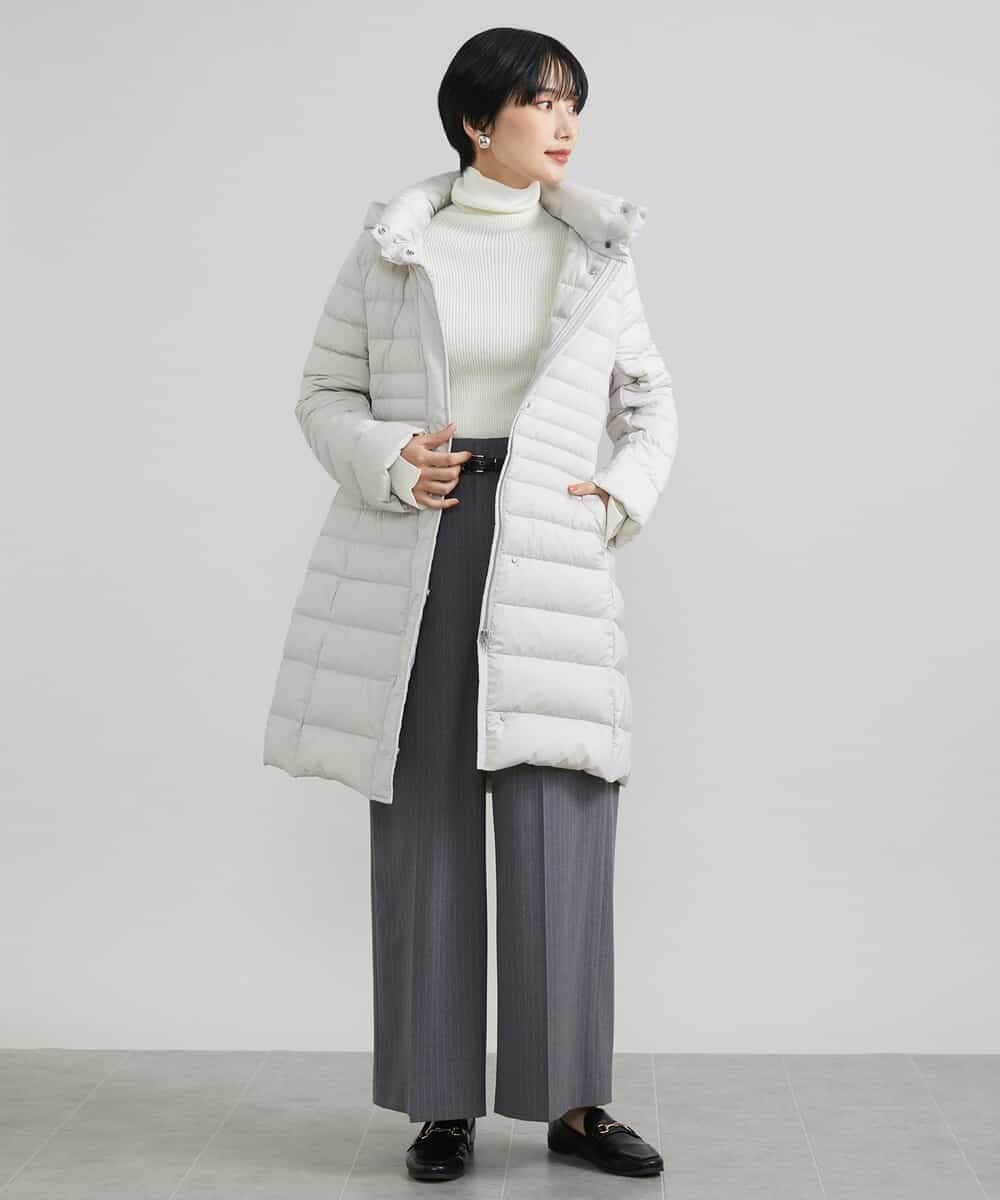 FMLAV39230 MICHEL KLEIN(ミッシェルクラン) 2WAYストレッチハイウエストバレルパンツ スミクロ(94)