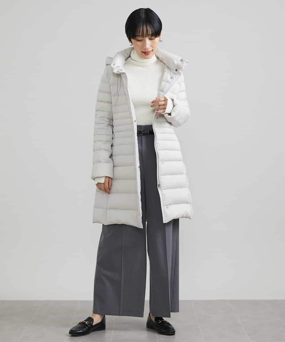 FMLAV39230 MICHEL KLEIN(ミッシェルクラン) 2WAYストレッチハイウエストバレルパンツ スミクロ(94)