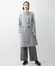 FMLAV39230 MICHEL KLEIN(ミッシェルクラン) 2WAYストレッチハイウエストバレルパンツ スミクロ(94)