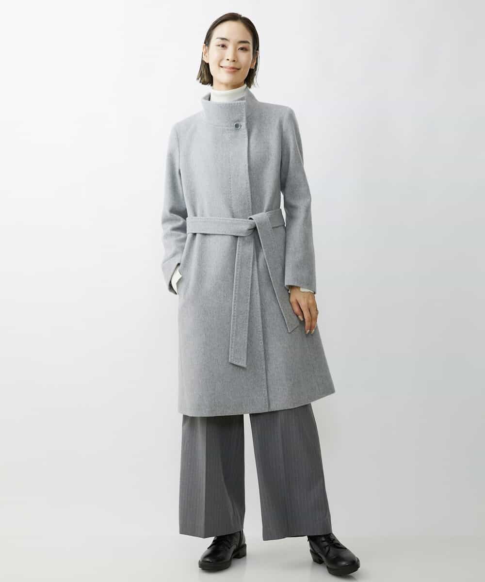FMLAV39230 MICHEL KLEIN(ミッシェルクラン) 2WAYストレッチハイウエストバレルパンツ スミクロ(94)